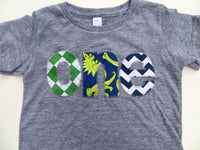 Birthday Shirt one shirt argyle, dinosaur, chevron for boys 1st Birthday Shirt